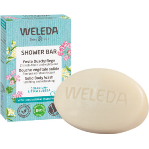 WELEDA feste Duschpflege Geranium+Litsea Cubeba